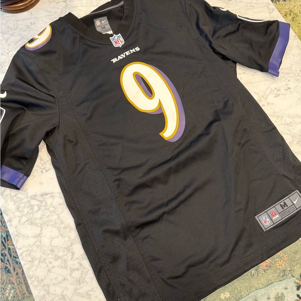 NFL Black Nike On-Field Jersey with White NFL Shield